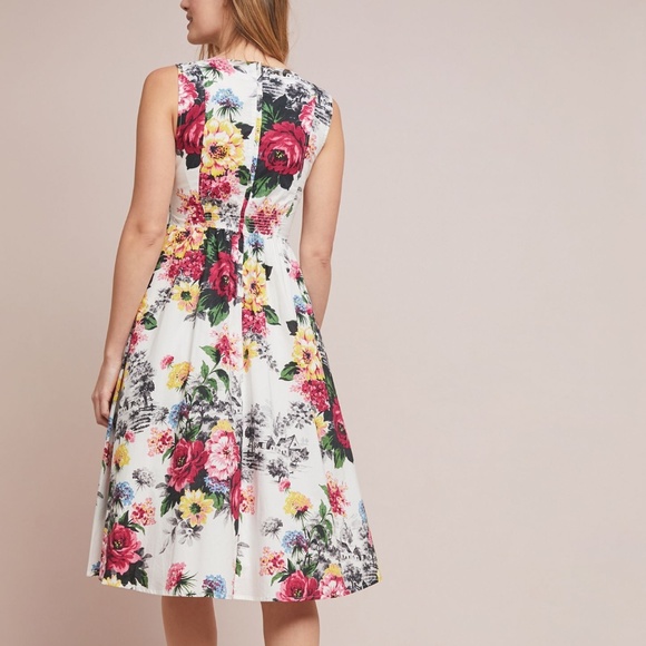 Anthropologie Floral Midi Amelia Dress - Picture 5 of 8